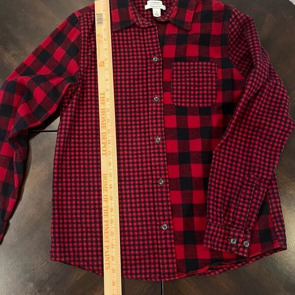 L.L. Bean Relaxed Fit Scotch Plaid Checkered Thick Flannel Shirt Size Small - Picture 11 of 11